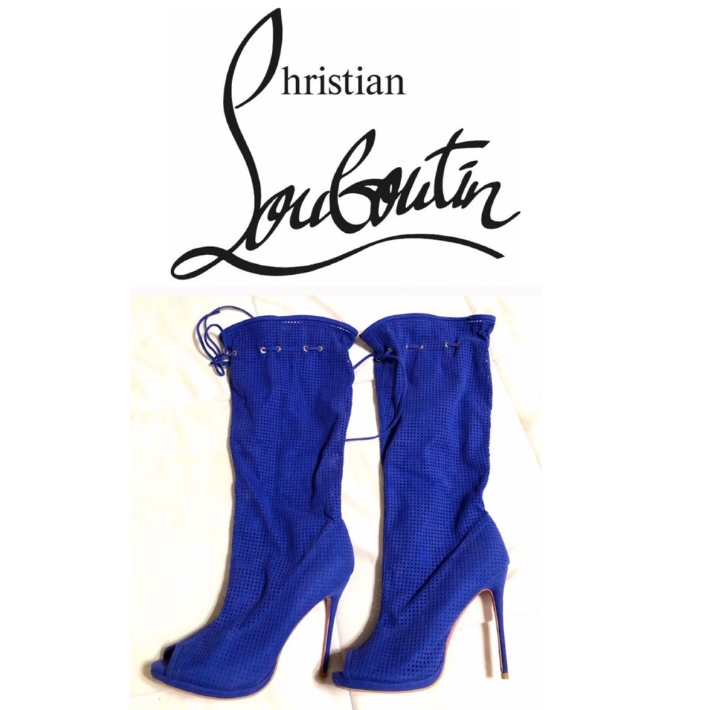 Christian louboutin calf high boots